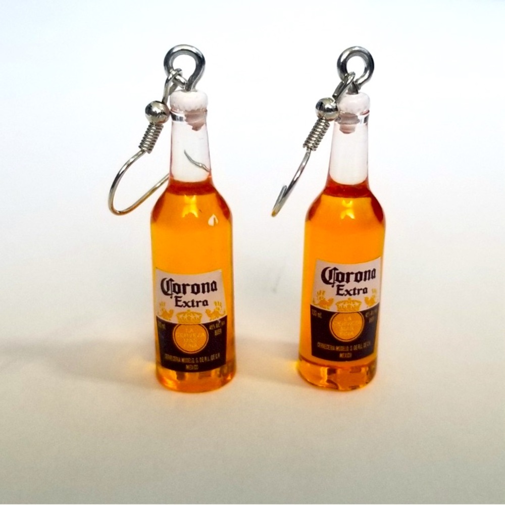 *5 for $25!* Corona Mini Beer Bottle Earrings New So Cute!